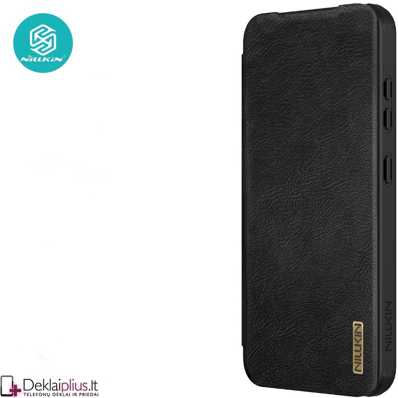 Nillkin Qin Pro odinis atverčiamas dėklas - juodas (Samsung Galaxy S25 Plus) Nillkin Qin Pro odinis atverčiamas dėklas - juodas (Samsung Galaxy S25 Plus)